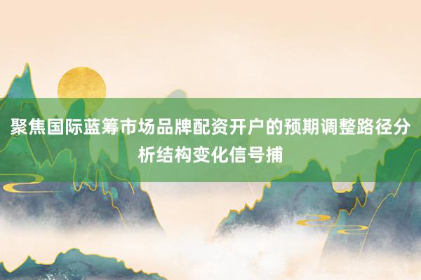 聚焦国际蓝筹市场品牌配资开户的预期调整路径分析结构变化信号捕