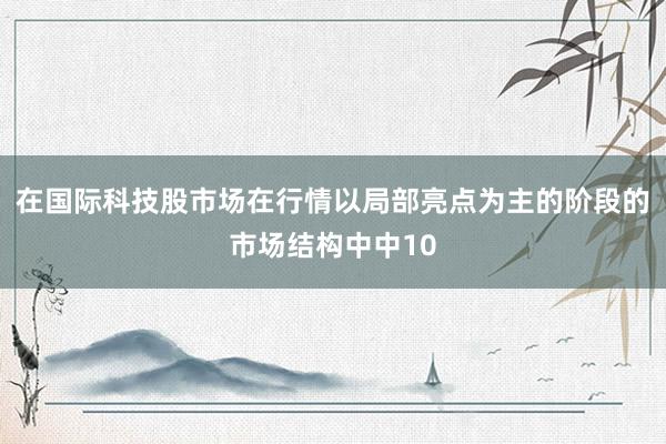 在国际科技股市场在行情以局部亮点为主的阶段的市场结构中中10